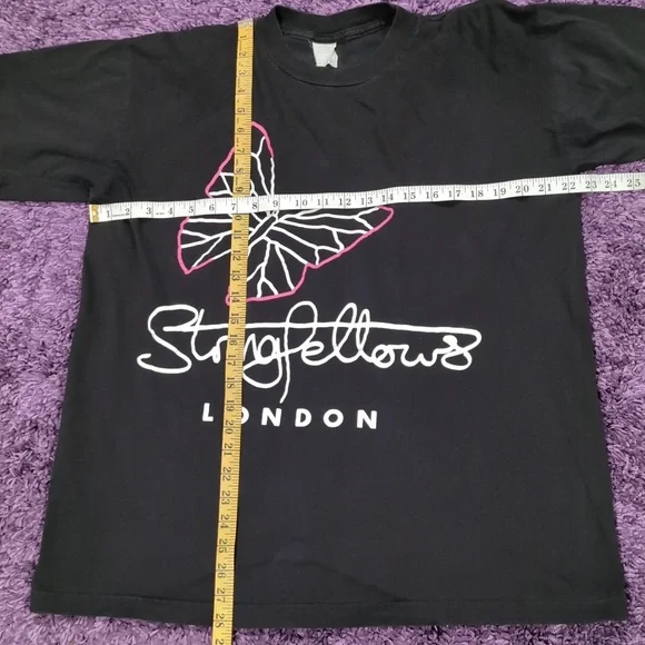 Vintage Rare Stringfellows London Adult Entertainment Club single stitch tshirt
